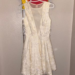 Chichi London appliqué lace dress